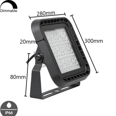 Faro LED 28.000lm dimmerabile 1-10V IP66 - Premium