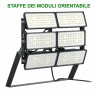 Faro Modulare LED 1.200W IP66, 167lm/W Dimmerabile DALI - INVENTRONICS