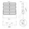 Faro Modulare LED 1.600W IP66, 167lm/W Dimmerabile DALI - INVENTRONICS