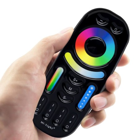 Telecomando RGB / RGBW / RGB+CCT 4-Zone Full Touch - Nero