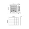 Faro LED Solare 50/100/200/300W IP66, Telecomando Incluso, 1.000/1500/3000/4500 lumen - SERIE PRO