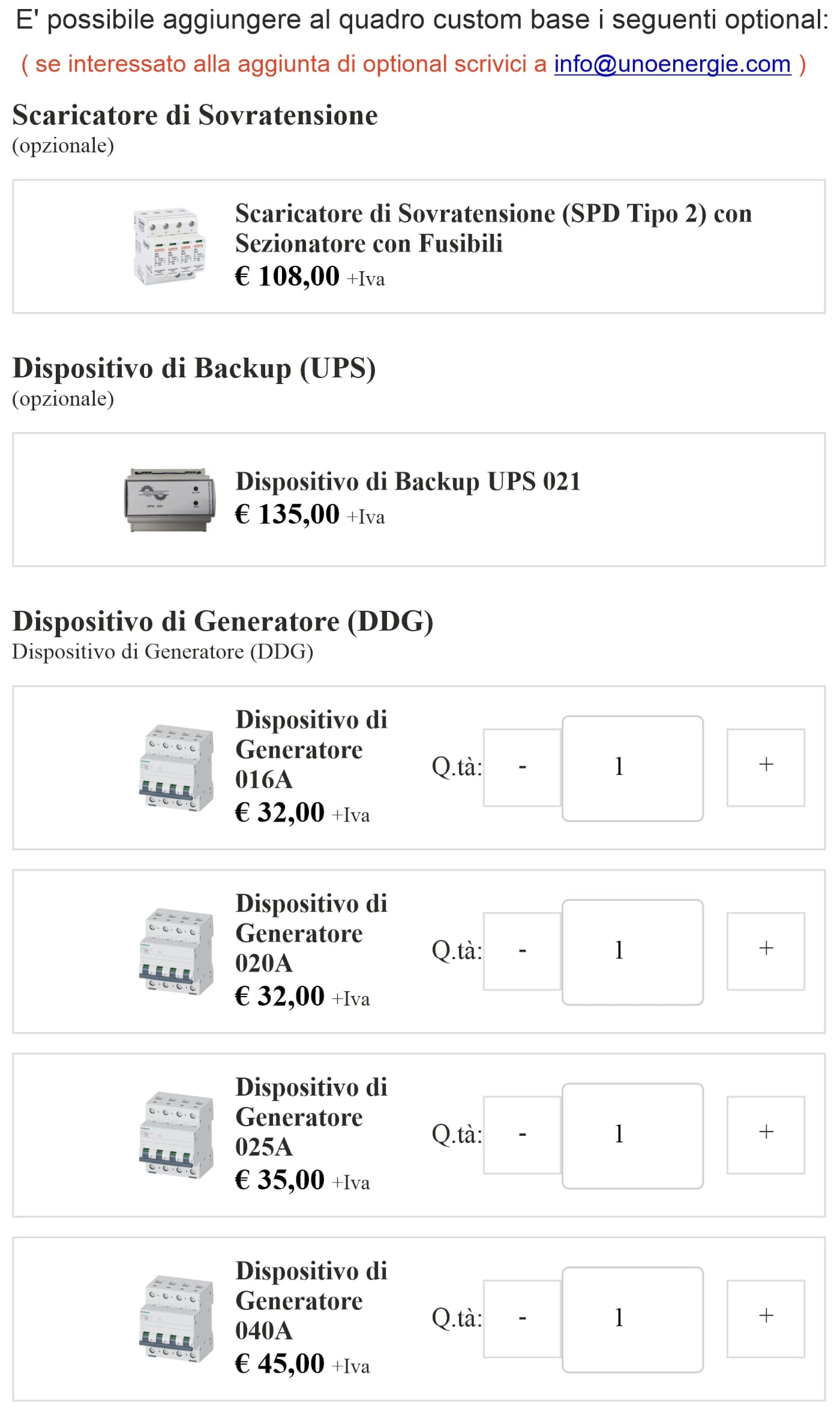 QUADRO AC INTERFACCIA CE021