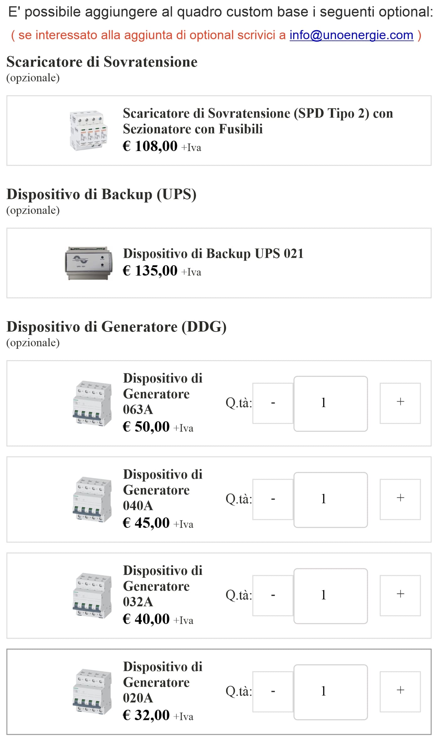 QUADRO AC INTERFACCIA CE021